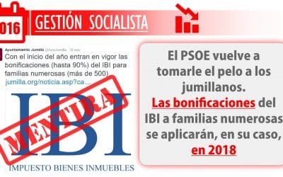 Es, con esta, la segunda vez que le toman el pelo, que  engañan, a las familias numerosas del municipio, ya lo hicieron con las subvenciones del IBI