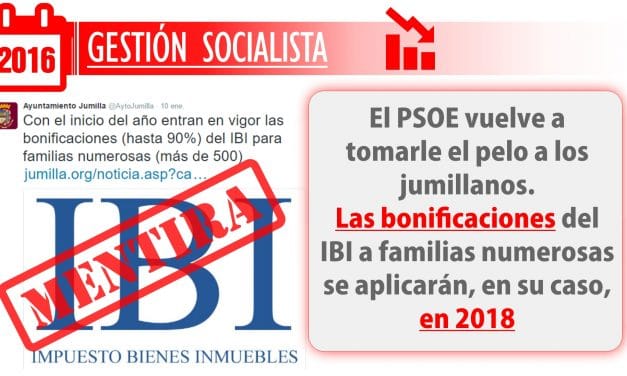 Es, con esta, la segunda vez que le toman el pelo, que  engañan, a las familias numerosas del municipio, ya lo hicieron con las subvenciones del IBI