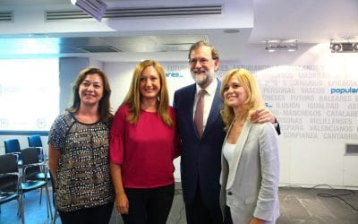 Seve González, asiste a la reunión de la Junta Directiva Nacional del PP en Madrid